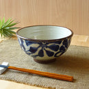やちむん風 どんぶり 琉球 唐草六兵衛5.5高ハマ丼 るり/ヌキ