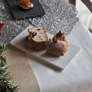 飛白 墨縅 茜縅 平 長角皿 17cm