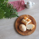 木製 リム皿 幅広リムプレート 22cm