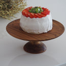 お皿 木ケーキスタンド M Φ約21cm チーク