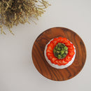 お皿 木ケーキスタンド M Φ約21cm チーク