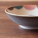 やちむん風 ドット ボウル 14.5cm 琉球どっと ピンクどっと/ブルーどっと/染付白ヌキ丸紋