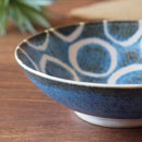 やちむん風 ドット ボウル 14.5cm 琉球どっと ピンクどっと/ブルーどっと/染付白ヌキ丸紋