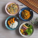 ナチュラルカラー パスタ皿 20cm グリーン/ネイビー/ ベージュ/ピンク