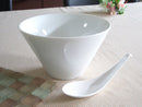 白磁　16.5cm　スリム　ラーメンボウル