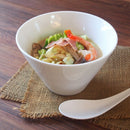 白磁　16.5cm　スリム　ラーメンボウル