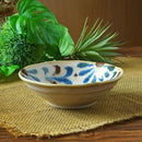 やちむん風 14cm浅鉢  4寸 琉球てぃーだ 和風軽量