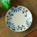 やちむん風 和食器 取り皿 和風軽量16.5cm丸皿   5寸 琉球てぃーだ
