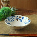 やちむん風 16.5cm浅鉢  5寸 琉球てぃーだ 和風軽量