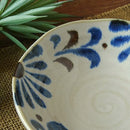 やちむん風 16.5cm浅鉢  5寸 琉球てぃーだ 和風軽量