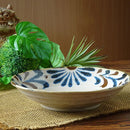 やちむん風 20.5cm 深皿 琉球てぃーだ 和風軽量