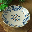 やちむん風 20.5cm 深皿 琉球てぃーだ 和風軽量