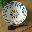 やちむん風 20.5cm 深皿 琉球てぃーだ 和風軽量