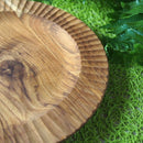 木製 リム皿 幅広リムプレート 22cm