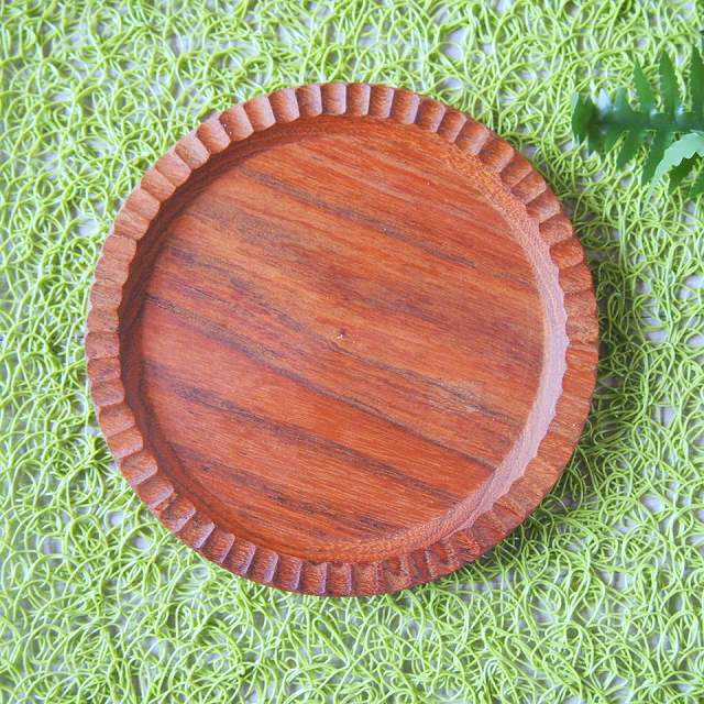 木製 リム皿 細リムプレート 14cm