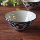 やちむん風 琉球 るり 唐草 六兵衛4.8飯碗