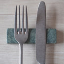 【送料無料】【ネコポス】大理石 9cmカトラリーレスト グリーン ４本セット