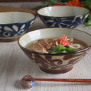 やちむん風 琉球 唐草 6.5寸 そば丼 るり/ヌキ/サビ