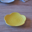 豆皿 ゆらり ライトブルー ホワイト イエロー