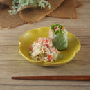 ゆらり 13cm 丸皿 ブルー ホワイト イエロー