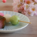 かすみ 丸皿 14.5cm 和食器 菊型  取り皿 白 青白 さくら