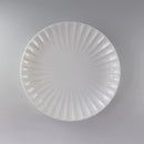 かすみ 丸皿 16.5cm 和食器 菊型  白 青白 さくら