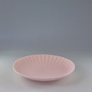 かすみ 丸皿 16.5cm 和食器 菊型  白 青白 さくら