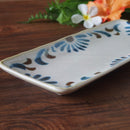 やちむん風 さんま皿 長角皿 29.5cm 琉球てぃーだ