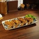 やちむん風 さんま皿 長角皿 29.5cm 琉球てぃーだ
