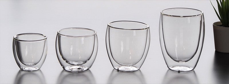 ガラス ダブル ウォールカップ 300ml 二層グラス