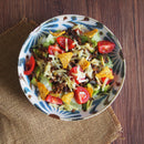 やちむん風 20.5cm 深皿 琉球てぃーだ 和風軽量