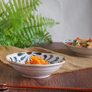 やちむん風 16.5cm浅鉢  5寸 琉球てぃーだ 和風軽量