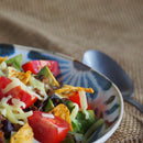 やちむん風 20.5cm 深皿 琉球てぃーだ 和風軽量