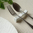 【ネコポス】【送料無料】 白磁 2ピース カトラリーレスト ４本セット